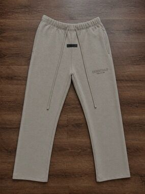 Fear of God Essentials Taupe Drawstring Classic Straight-Leg Joggers
